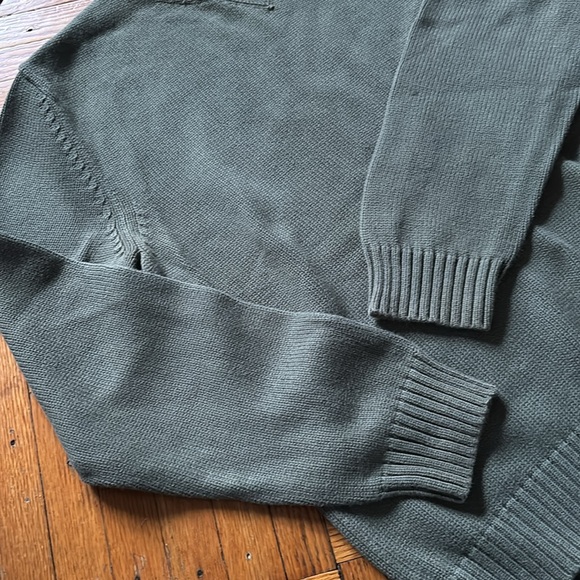 Lands' End Men's Green Sweater - Picture 3 of 4